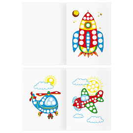 Раскраска пальчиковая А5, 8 стр., ТРИ СОВЫ "Рисуем пальчиками. Выпуск 1