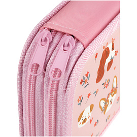 Пенал 2 отделения, 190*110 ArtSpace "Dogs", ламинированный картон, софт-тач