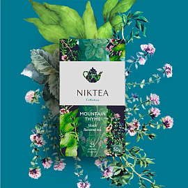 Чай черный Niktea Mountain Thyme 25 пакетиков (чабрец)