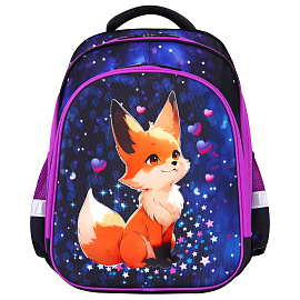Ранец BRAUBERG KIDS STANDARD, 2 отделения, Fairy fox, 36х28х14 см, 273144