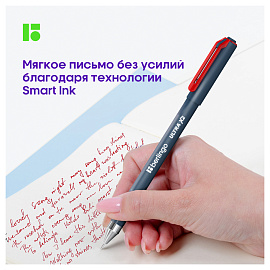 Ручка шариковая Berlingo "Ultra X2" красная, 0,7мм, игольчатый стержень