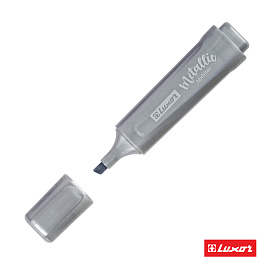 Текстовыделитель Luxor "Textliter Metallic" серебро, 1-5мм фото Текстовыделитель Luxor "Textliter Metallic" серебро, 1-5мм