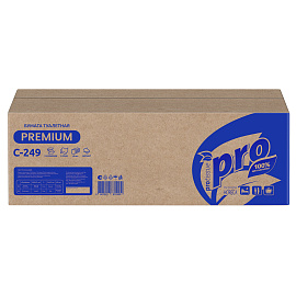 Бумага туалетная листовая Protissue T3 2-слойная белый 40 пачек по 250 листов (С249)