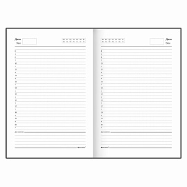 Ежедневник недатированный А5 145х215 мм BRAUBERG бумвинил, 160 л., синий, 123327