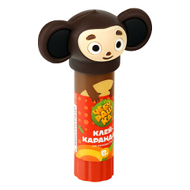 Клей-карандаш Мульти-Пульти с топпером "Чебурашка", 08г, ПВП