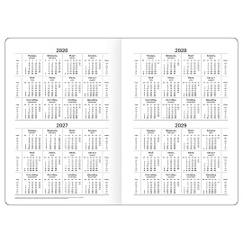 Ежедневник датированный 2026, А5, 7БЦ BG"Monochrome. Ocean", синий, soft touch