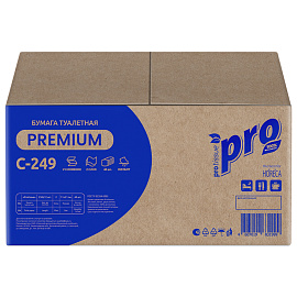 Бумага туалетная листовая Protissue T3 2-слойная белый 40 пачек по 250 листов (С249)