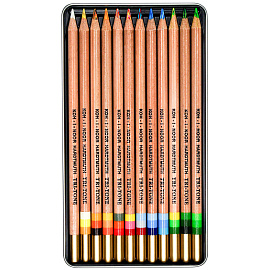 Карандаши цветные Koh-I-Noor Tri-tone 11 цветов круглые с карандашом-блендером