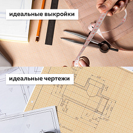 Бумага масштабно-координатная (миллиметровая), рулон 878 мм х 10 м, оранжевая, 65 г/м2, STAFF, 122811 фото Бумага масштабно-координатная (миллиметровая), рулон 878 мм х 10 м, оранжевая, 65 г/м2, STAFF, 122811