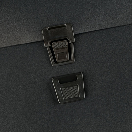 Папка-портфель 13 отделений OfficeSpace А4, 700мкм, на замке, пластик, черный