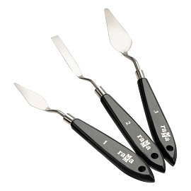 Мастихины кованные ГАММА "Студия", набор 3 шт., картонная упаковка, европодвес, 2131018_01_01