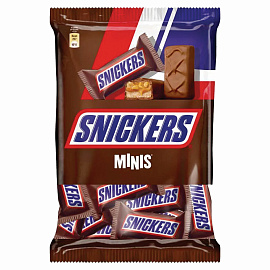 Шоколадный батончик Snickers мини 180 г