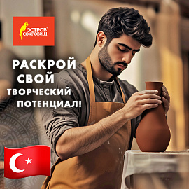 Масса керамическая для лепки ОСТРОВ СОКРОВИЩ, 1000 г, терракотовая, 228734