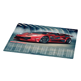 Настольное покрытие BRAUBERG, А3+, пластик, 46x33 см, "Sport Car", 270401