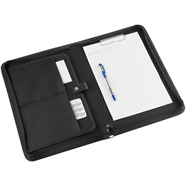 Папка деловая OfficeSpace "Venezia" кожзам, на молнии, зажим для бумаг фото Папка деловая OfficeSpace "Venezia" кожзам, на молнии, зажим для бумаг