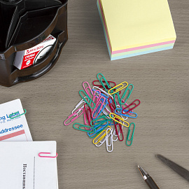 Скрепки ЭКСТРА ОФИСМАГ 28 мм цветные 100 штук, 271316 фото Скрепки ЭКСТРА ОФИСМАГ 28 мм цветные 100 штук, 271316