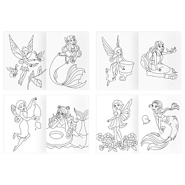 Суперраскраска на склейке А4, 40 стр., ТРИ СОВЫ "Феи и русалки