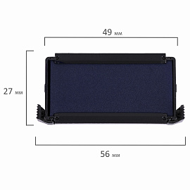 Подушка сменная 47х18 мм, синяя, для TRODAT 4912, 4952, арт. 6/4912