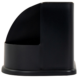 Подставка-органайзер BRAUBERG "ULTRA", 132х122х108 мм, 5 отделений, черная, 238256