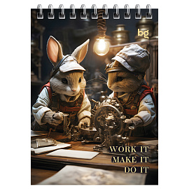 Блокнот А6 40л. на гребне BG "Стимпанк