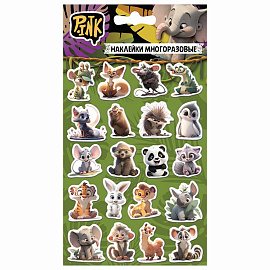 Наклейки объемные АССОРТИ, 11х20 см, PY
