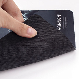 Коврик для мыши SONNEN "DROPS", резина + ткань, 220х180х3 мм, 513290
