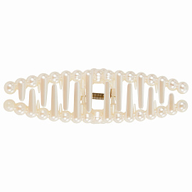 Краб для волос 13 см, жемчужный, MONTE VITA (МОНТЕ ВИТА), 457020