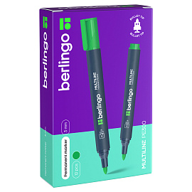 Маркер перманентный Berlingo "Multiline PE300" зеленый, пулевидный, 3мм фото Маркер перманентный Berlingo "Multiline PE300" зеленый, пулевидный, 3мм