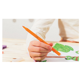 Фломастеры Bic Visa 12 цветов с вентилируемыми колпачками смываемые