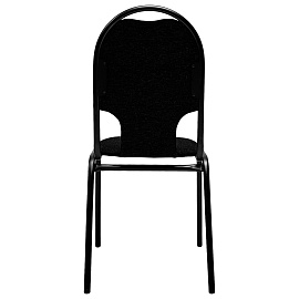 Стул для посетителей РС02М, черный каркас, ткань черная фото Стул для посетителей РС02М, черный каркас, ткань черная