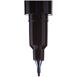 Маркер перманентный двухсторонний Berlingo "Multiline PE55" синий, пулевидный, 0,5/1мм