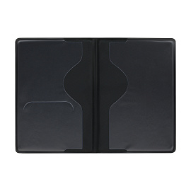 Обложка для паспорта OfficeSpace "Fusion" мягкий полиуретан, серебро, тиснение