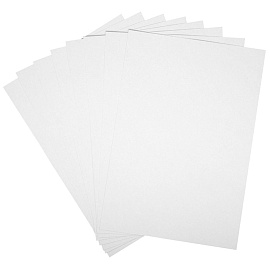 Картон белый А4, ArtSpace, 8л., немелованный, в папке, "Мишка