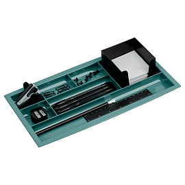 Настольная подставка СТАММ "Field", полистирол, зеленая фото Настольная подставка СТАММ "Field", полистирол, зеленая