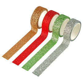 Набор клейких декоративных лент MESHU "Sparkles", 4шт фото Набор клейких декоративных лент MESHU "Sparkles", 4шт