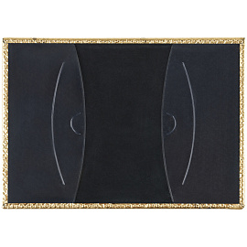 Обложка для паспорта OfficeSpace "Питон", кожа, тиснение, золотой металлик