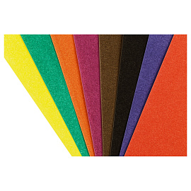 Цветная бумага офсетная А4, Мульти-Пульти, 16л., 8цв., в папке, "Чебурашка