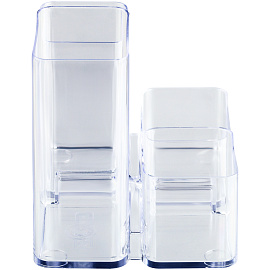 Настольная подставка СТАММ "Юниор", пластиковая, прозрачная фото Настольная подставка СТАММ "Юниор", пластиковая, прозрачная