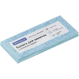 Самоклеящийся блок OfficeSpace, 38*51мм, 3 блока по 100л., голубой фото Самоклеящийся блок OfficeSpace, 38*51мм, 3 блока по 100л., голубой