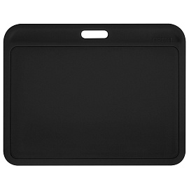 Бейдж горизонтальный (54х85 мм), черный, МАТОВАЯ ПОВЕРХНОСТЬ, BRAUBERG EXTRA, 238819