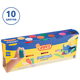 Пластилин на растительной основе JOVI (Испания), 10 цветов, 1100 г, Blandiver, 410S