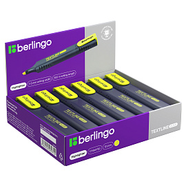 Текстовыделитель Berlingo "Textline HL500" желтый, 1-5мм фото Текстовыделитель Berlingo "Textline HL500" желтый, 1-5мм