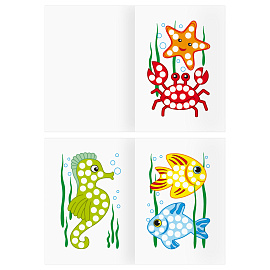 Раскраска пальчиковая А5, 8 стр., ТРИ СОВЫ "Рисуем пальчиками. Выпуск 2