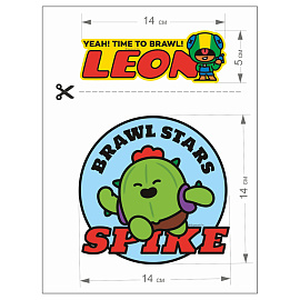 Термонаклейки Brawl Stars, ассорти фото Термонаклейки Brawl Stars, ассорти