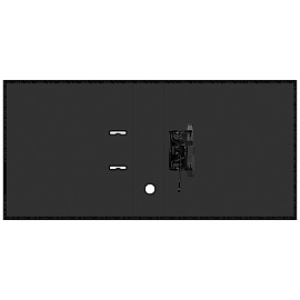 Папка-регистратор Berlingo "DoubleBlack", 80мм, ламинированная, черная, с рисунком