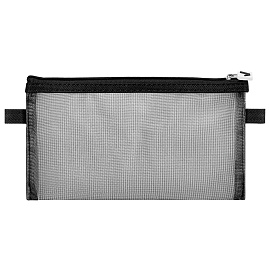 Пенал-конверт BRAUBERG, сетка, 22x10 см, черный, 272237