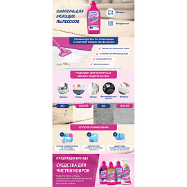 Средство для чистки ковровых покрытий Vanish Gold 450 мл (для моющих пылесосов)