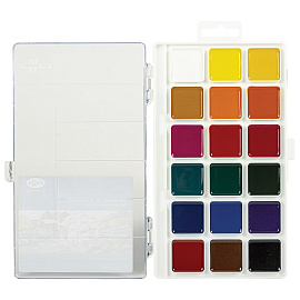 Краски акварельные Гамма Классическая медовые 18 цветов