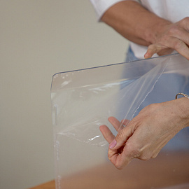 Экран для кондиционера настенного 100х850х315 мм, ПЭТ, прозрачный 2 мм, 10000022