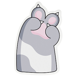 Самоклеящийся блок фигурный MESHU "Paws", 40л., европодвеc, ассорти фото Самоклеящийся блок фигурный MESHU "Paws", 40л., европодвеc, ассорти